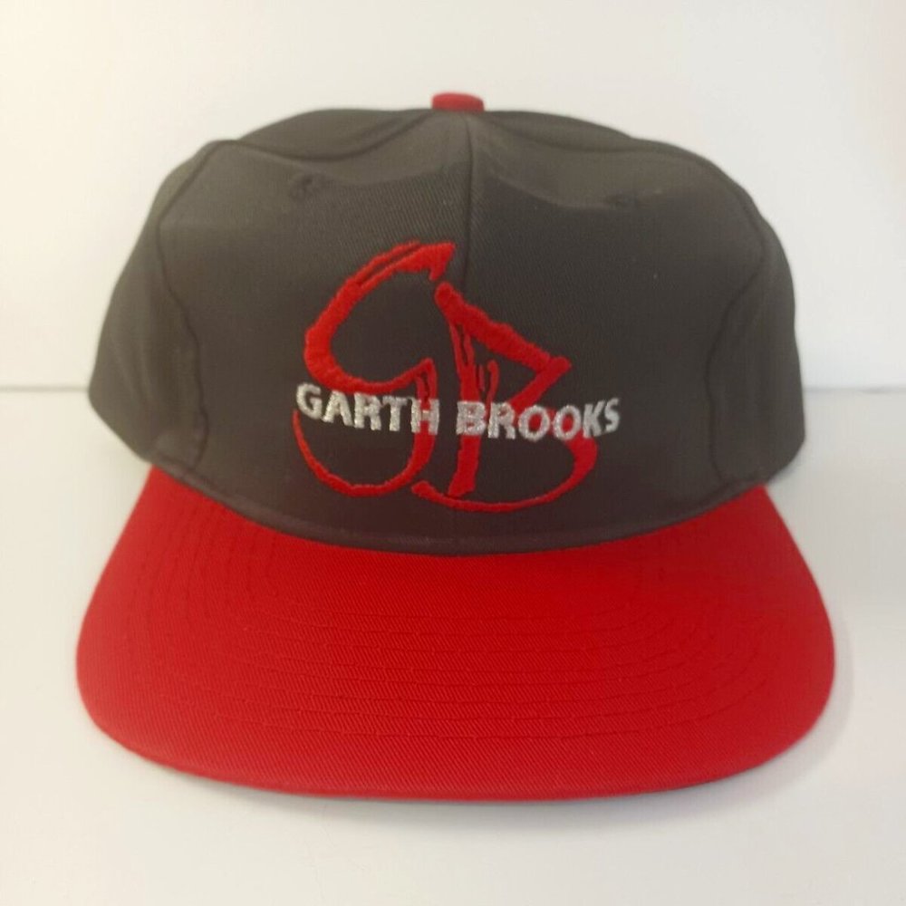 Garth Brooks You Gotta Believe Mens Black Snapback Hat 90s Country Rare Speedway